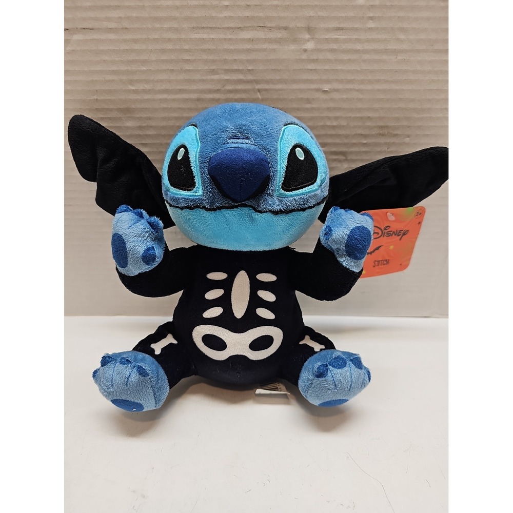 Disney Stitch Lilo And Stitch Halloween Skeleton Spooky Costume 8" Plush Ages 2+